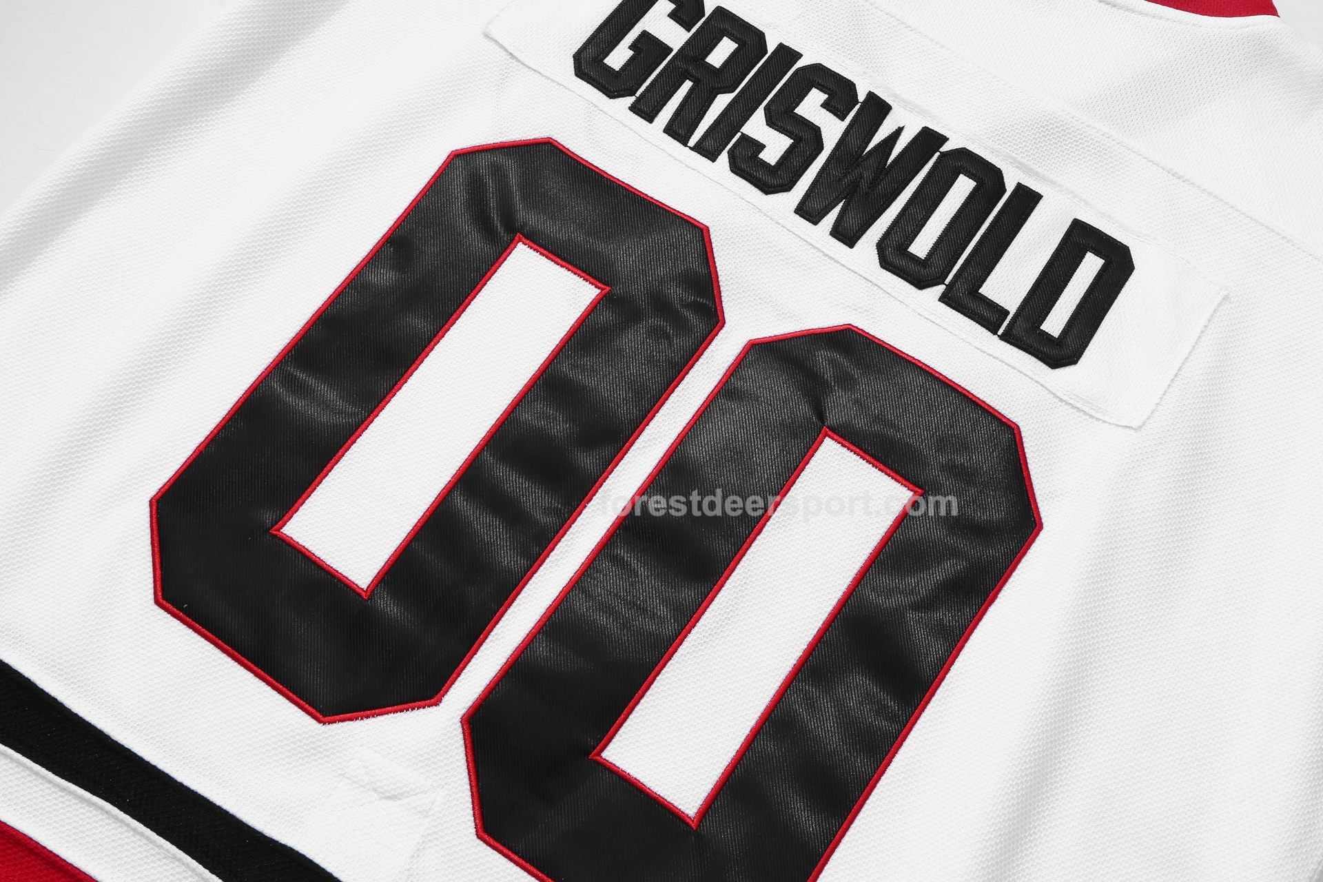 White Christmas Embroidery Custom Sublimated Ice Hockey Jerseys - 图片 3