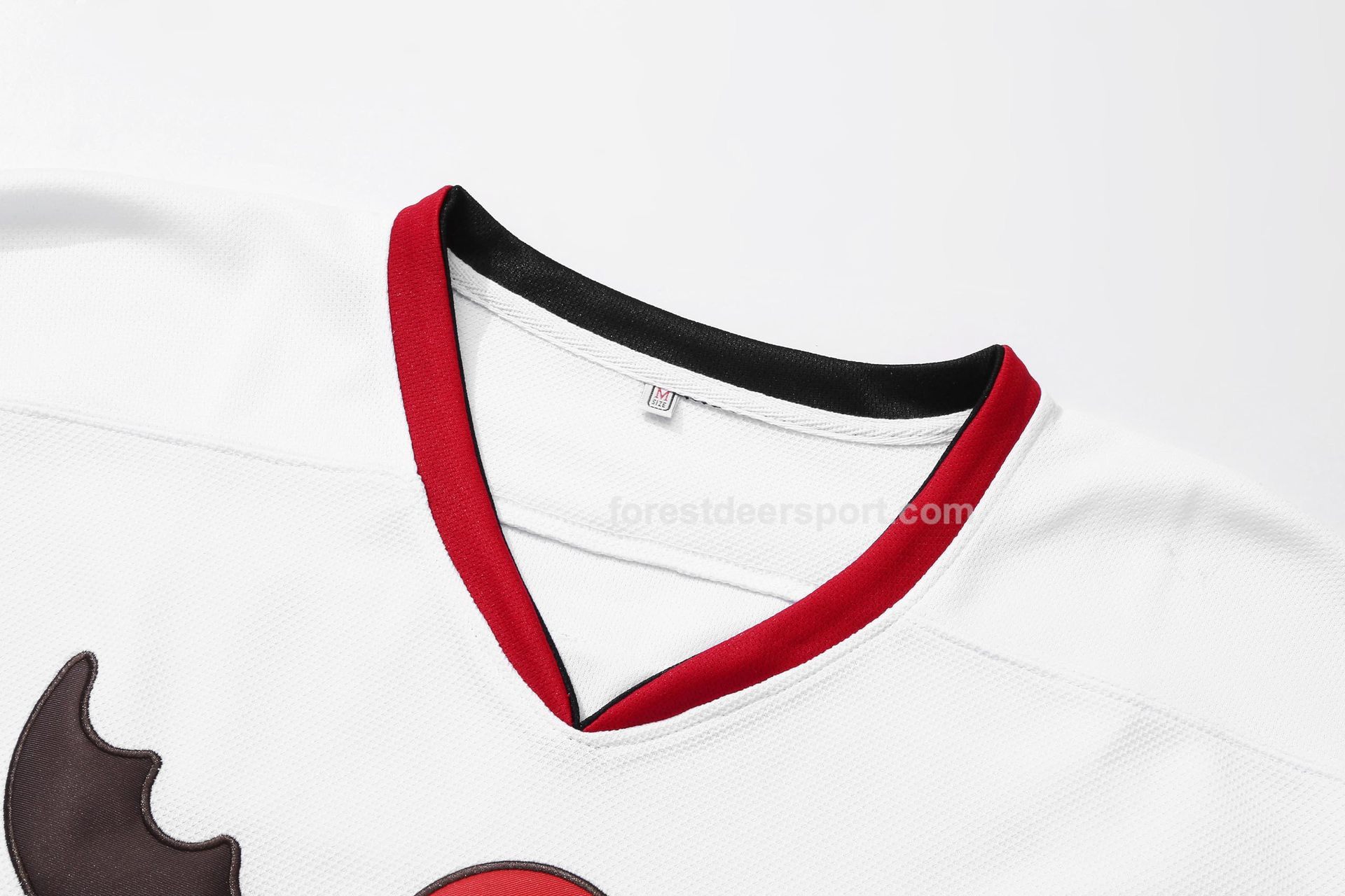 White Christmas Embroidery Custom Sublimated Ice Hockey Jerseys - 图片 4