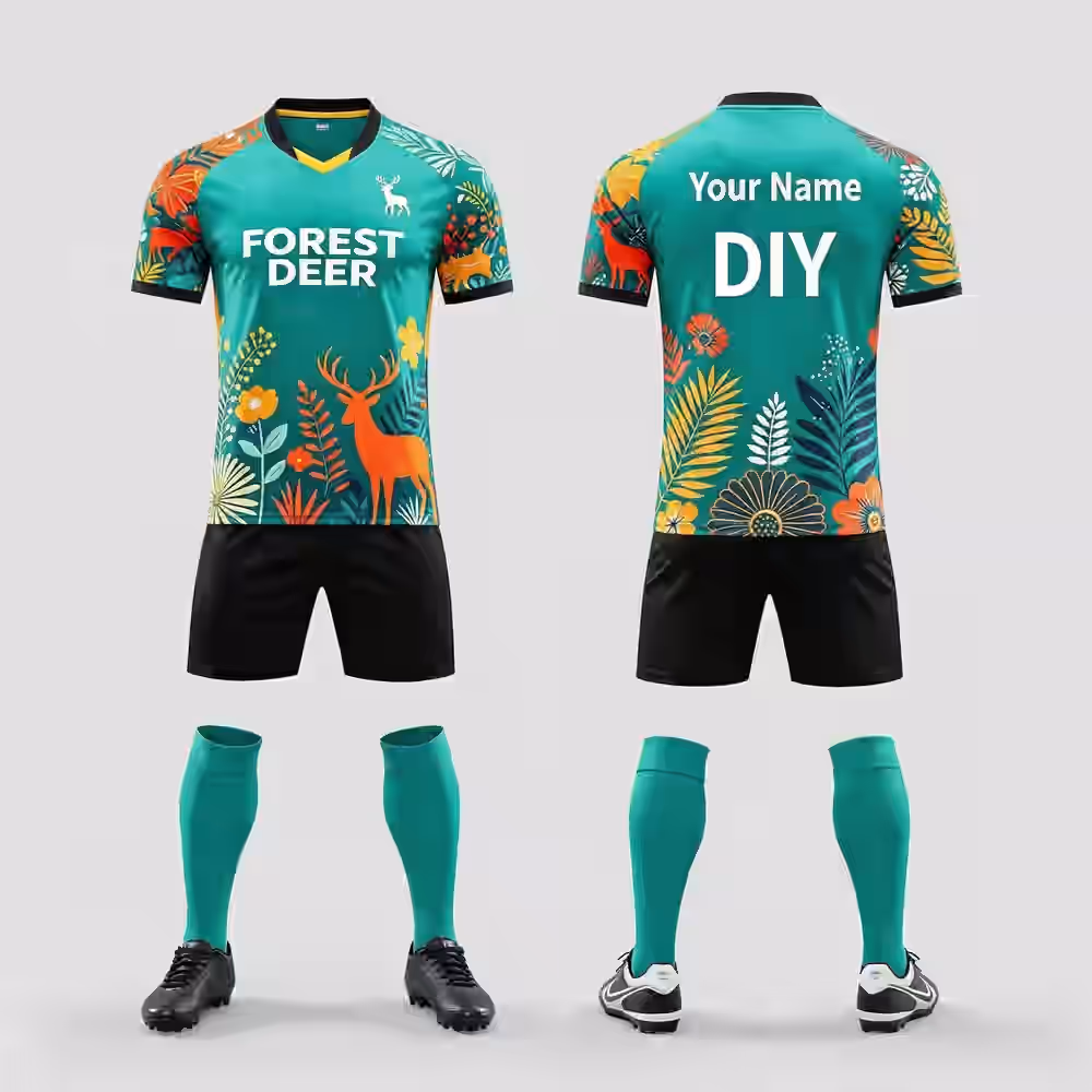 Soccer Uniform Custom Sublimation Soccer Jersey Shorts Socks