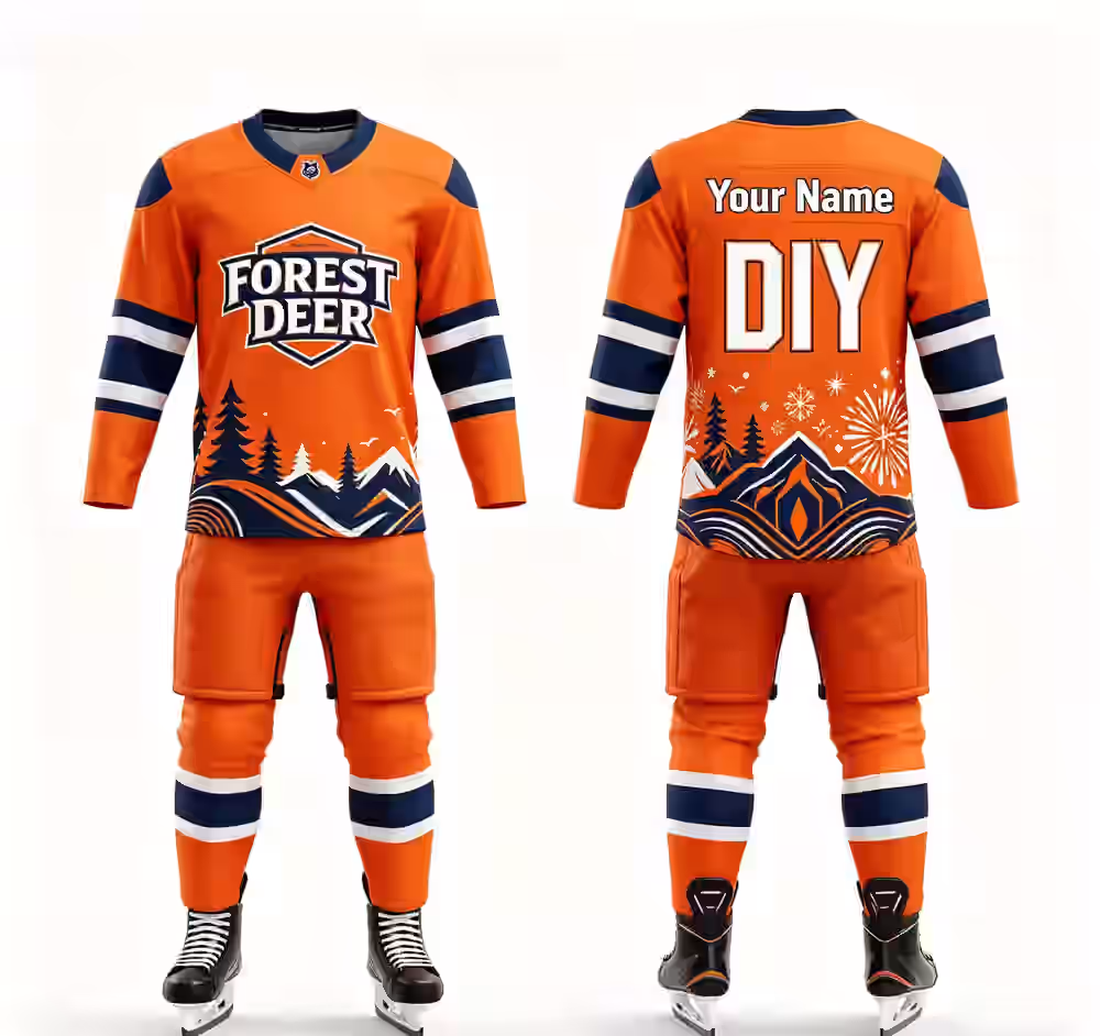 Custom Sublimation Ice Hockey Uniform Jersey & Socks
